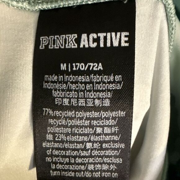 Victoria’s Secret PINK Ultimate Sea Green High Waist Camo Leggings Size Med - Picture 5 of 6